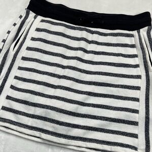 Jones New York Size Large Blue striped‎ Skort French Terry Cloth